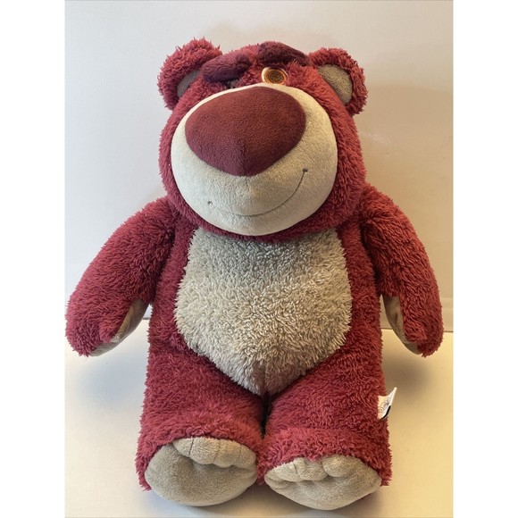 Lotso Huggin Bear Plush Disney Pixar Toy Story Strawberry Smell 15” - Picture 1 of 7